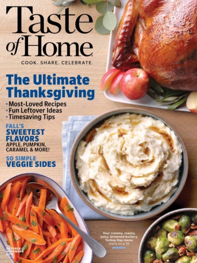 Taste of Home October 01, 2019 Issue Cover
