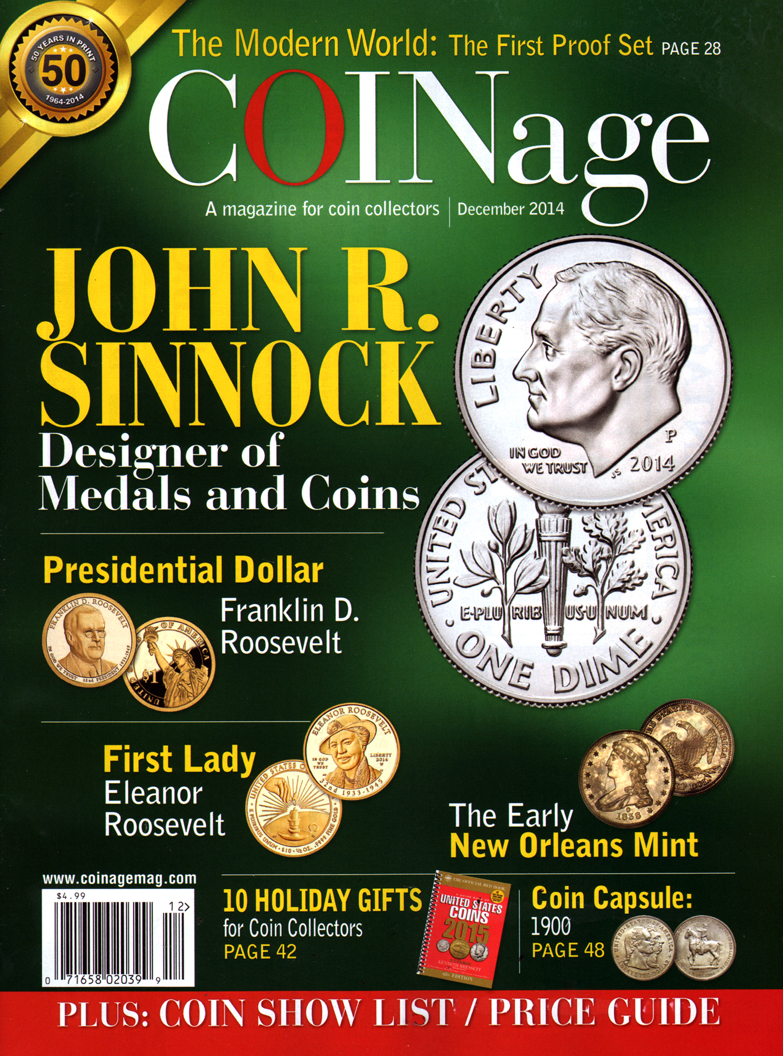Coinage December 01, 2014 Issue Cover