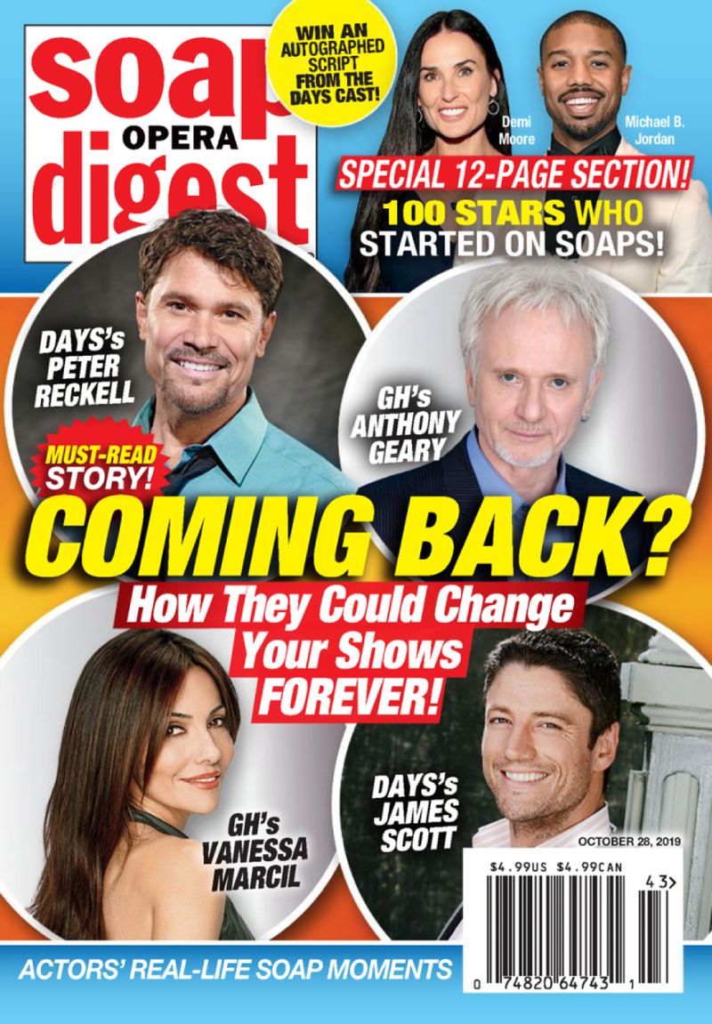 Soap-Opera-Digest October 28, 2019 Issue Cover
