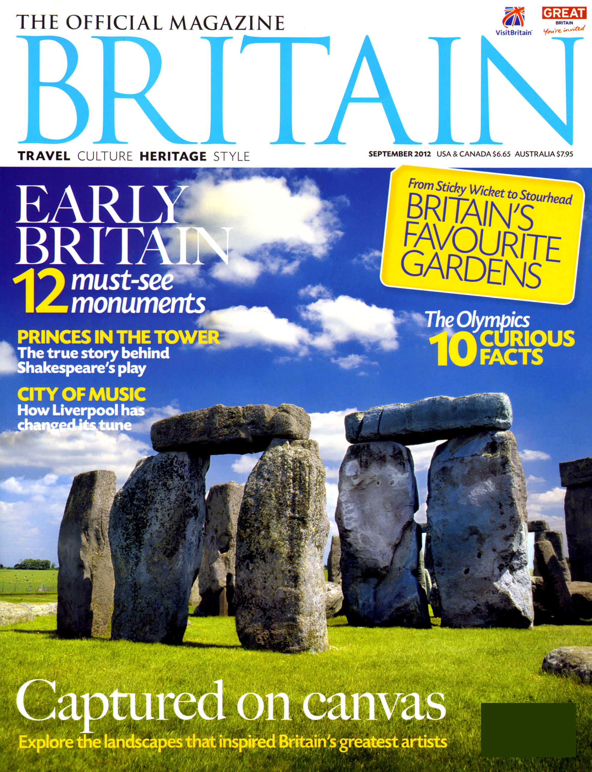 Britain September 01, 2012 Issue Cover