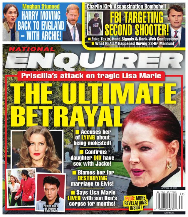 National Enquirer October 13, 2025 Issue Cover