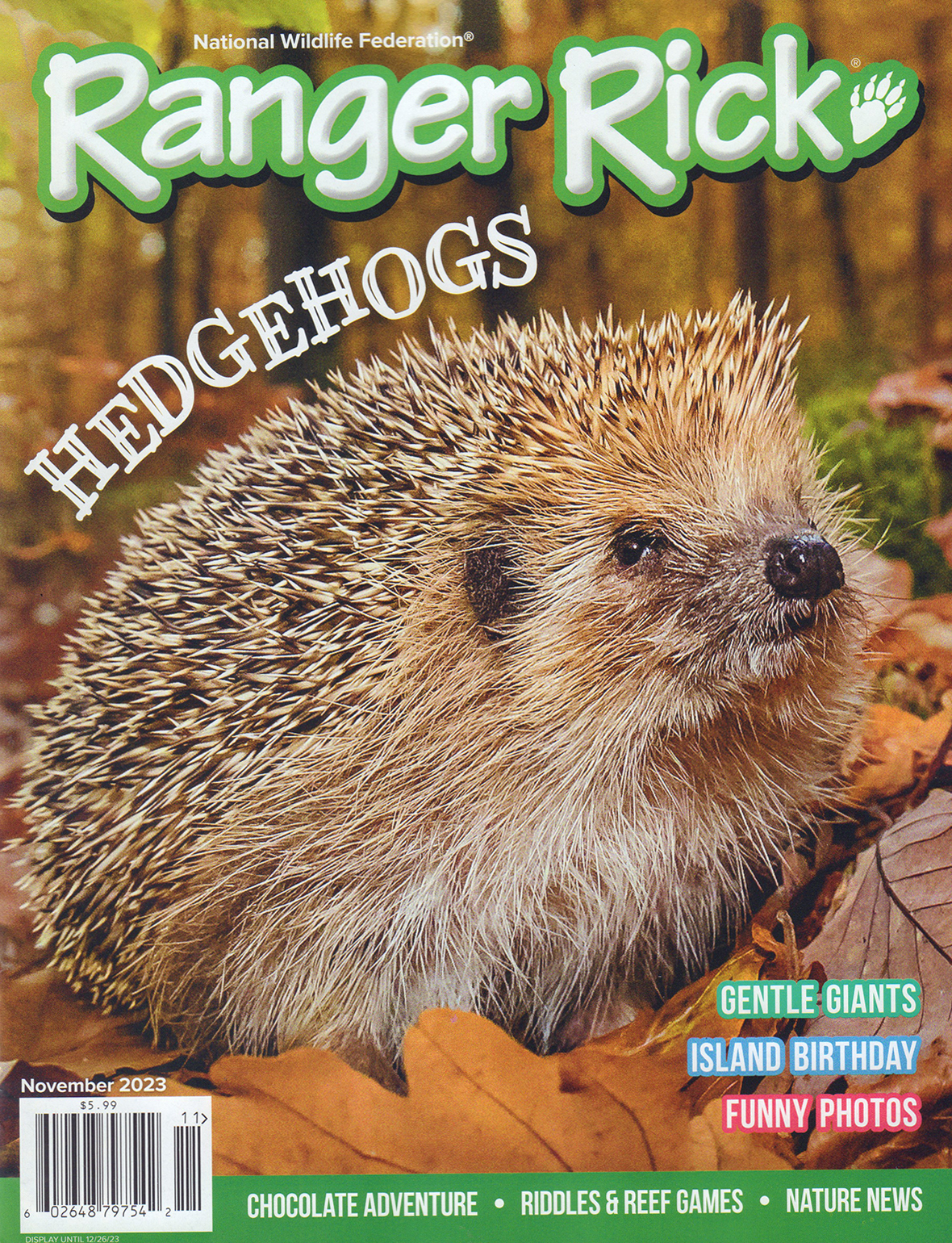 Ranger-Rick November 01, 2023 Issue Cover