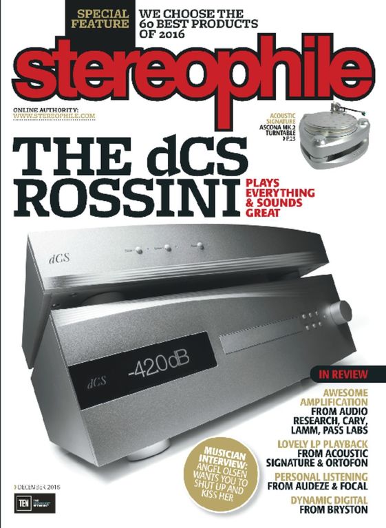 Stereophile December 01, 2016 Issue Cover