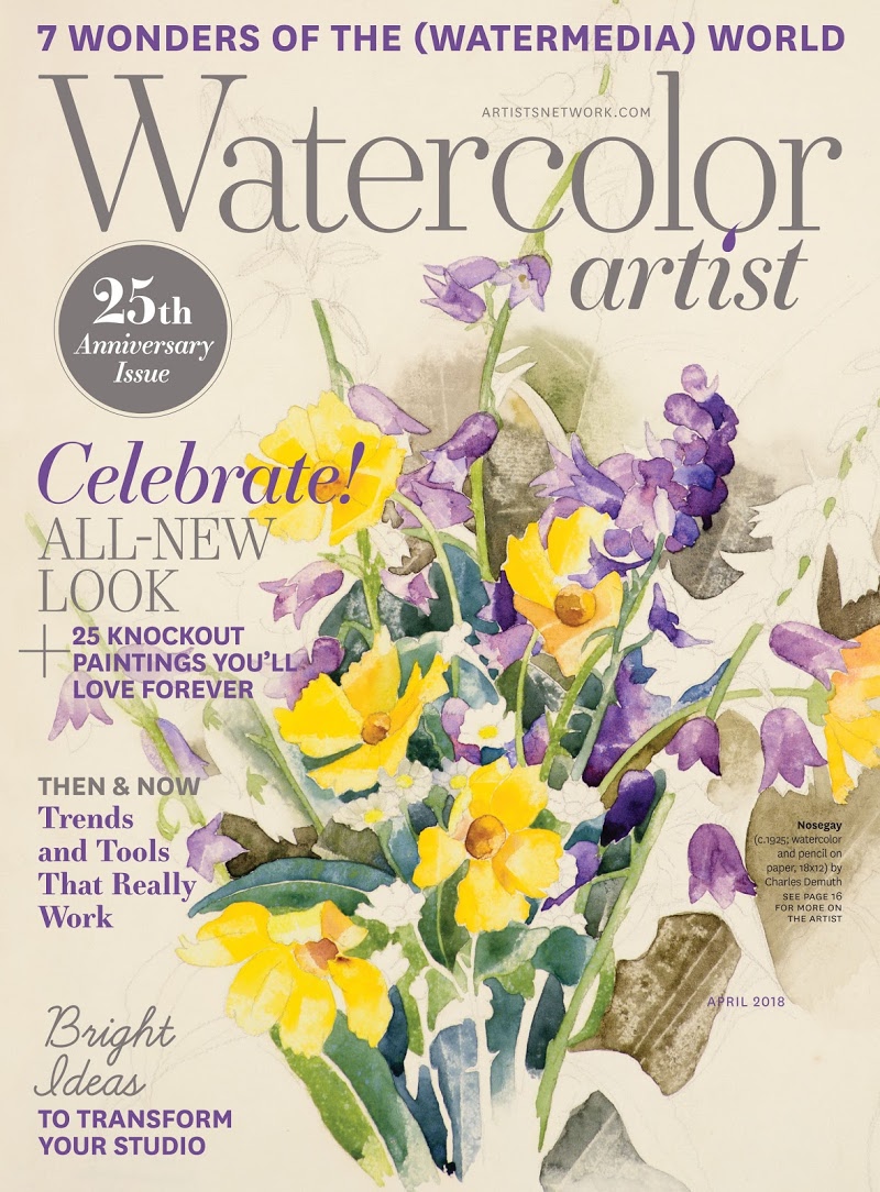 Watercolor-Artist April 01, 2018 Issue Cover