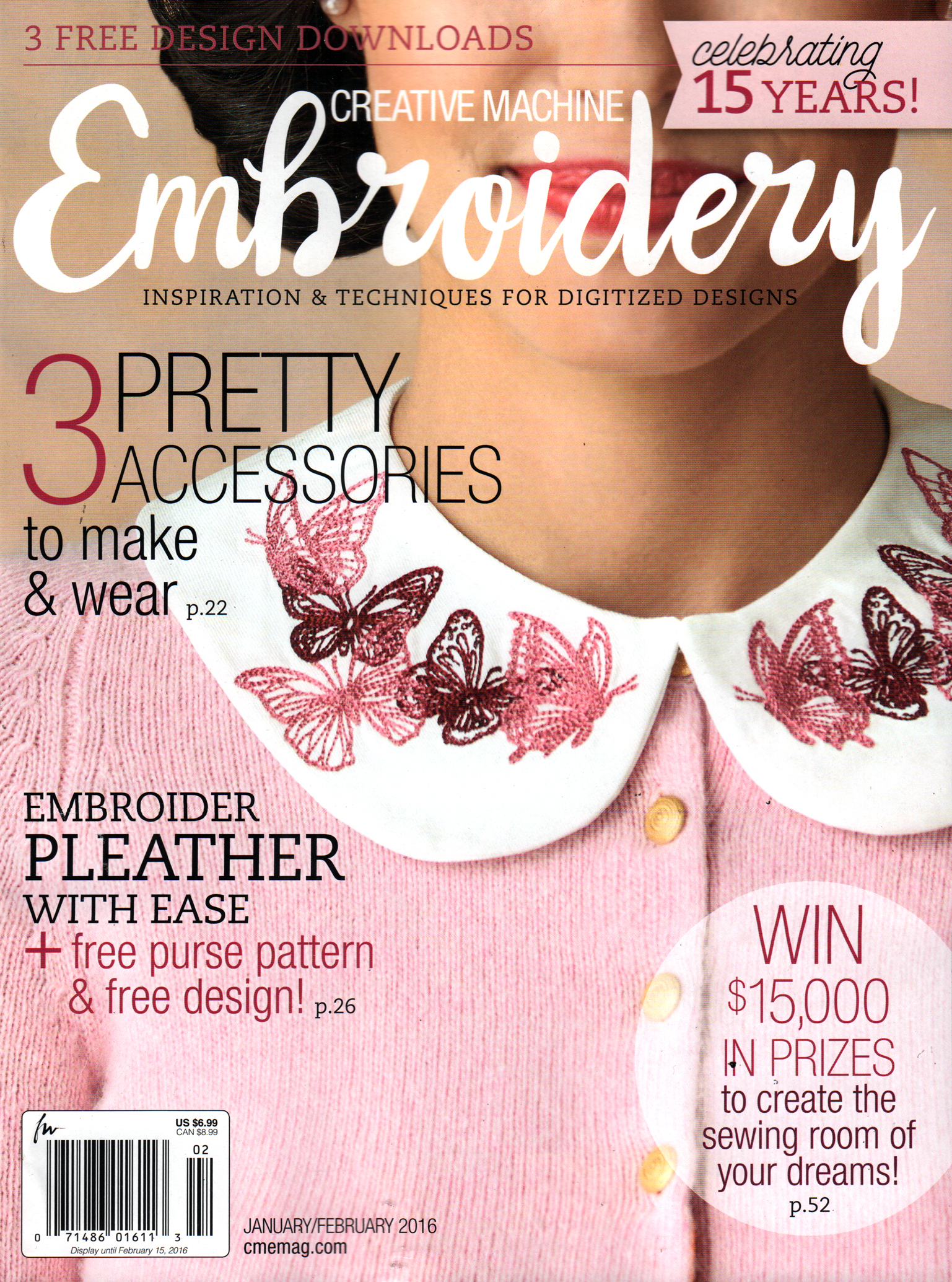 Creative-Machine-Embroidery January 01, 2016 Issue Cover