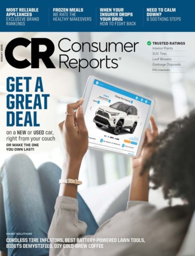 Consumer Reports August 01, 2020 Issue Cover