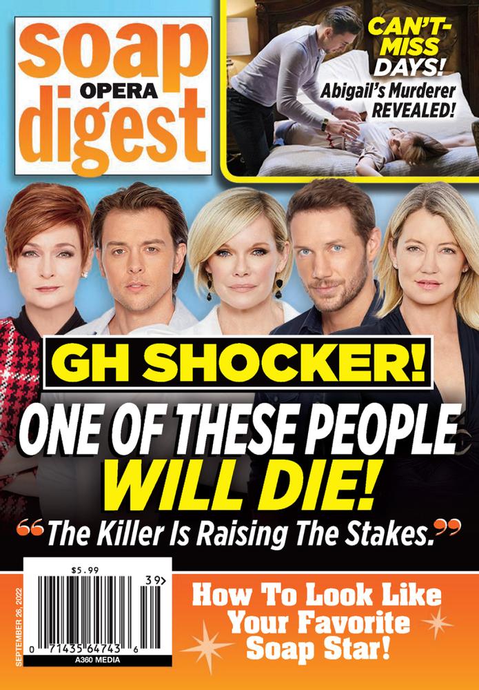 Soap-Opera-Digest September 26, 2022 Issue Cover