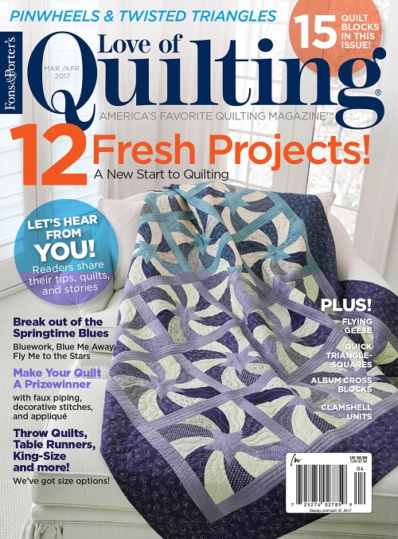 Fons & Porter's Love of Quilting March 01, 2017 Issue Cover