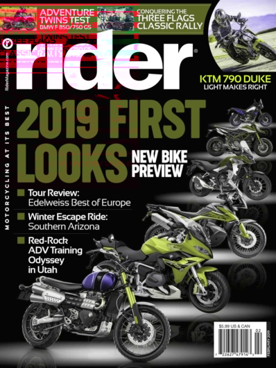 Rider February 01, 2019 Issue Cover