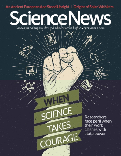 Science News December 07, 2019 Issue Cover