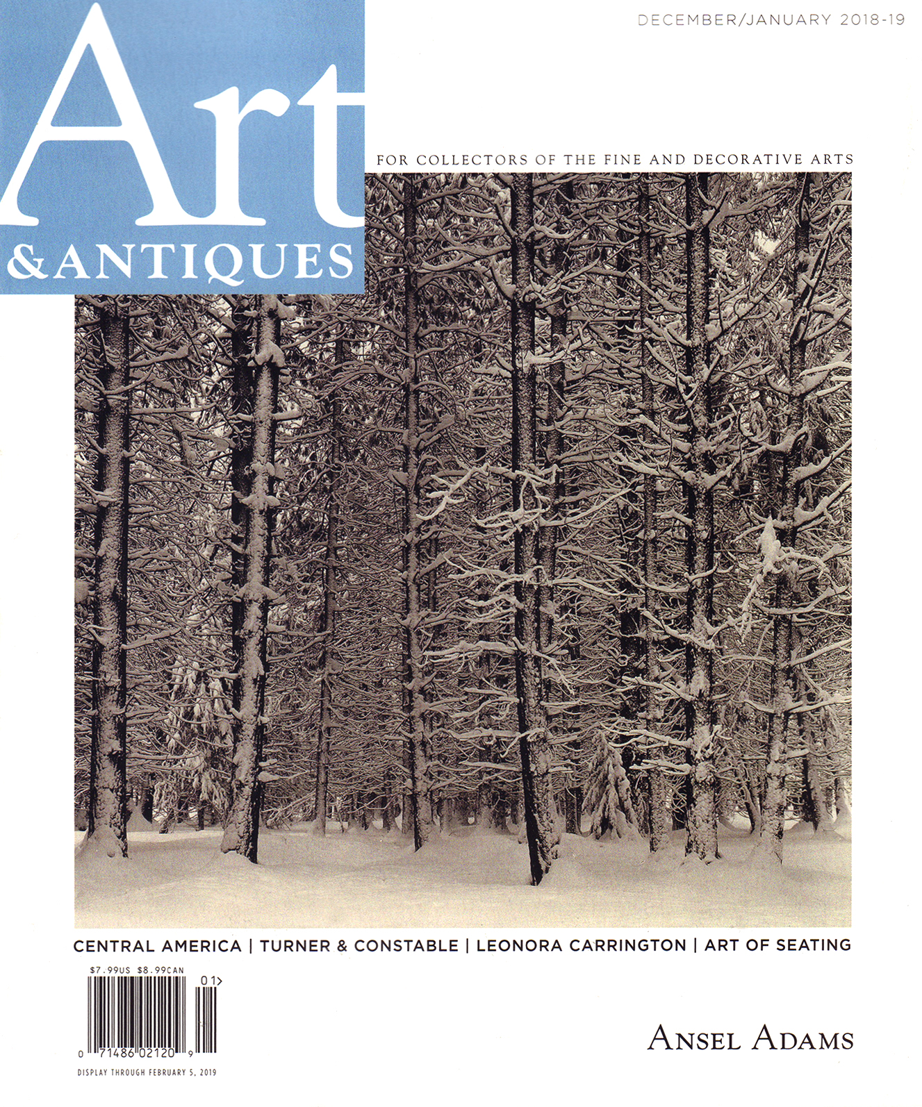 Art-and-Antiques December 01, 2018 Issue Cover