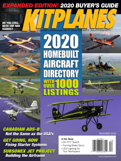 Kit Planes December 01, 2019 Issue Cover