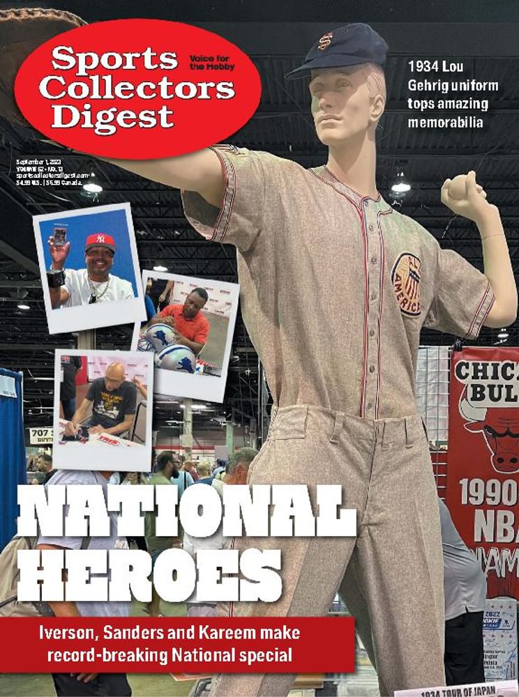 Sports-Collectors-Digest September 01, 2023 Issue Cover