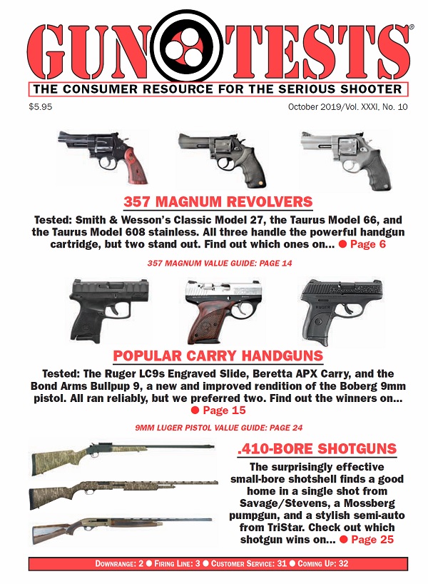 Gun-Tests October 01, 2019 Issue Cover