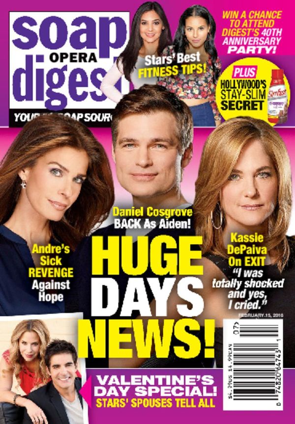 Soap-Opera-Digest February 15, 2016 Issue Cover