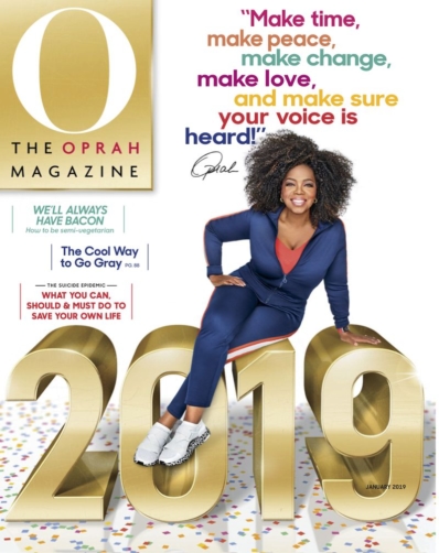 O The Oprah January 01, 2019 Issue Cover