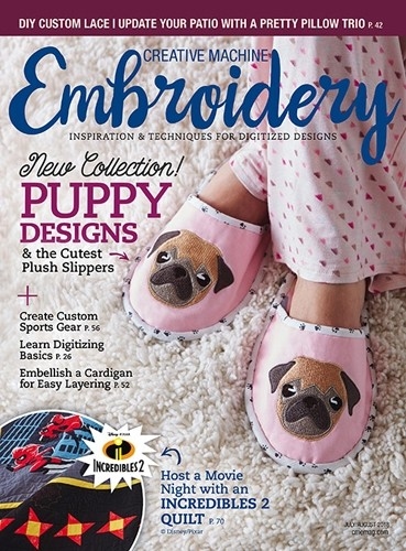 Creative Machine Embroidery July 01, 2018 Issue Cover
