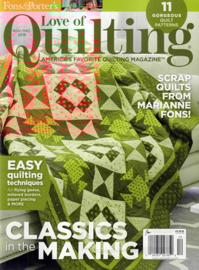 Fons & Porter's Love of Quilting November 01, 2016 Issue Cover