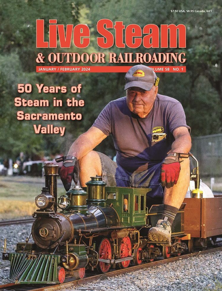 Live-Steam-and-Railroading January 01, 2024 Issue Cover