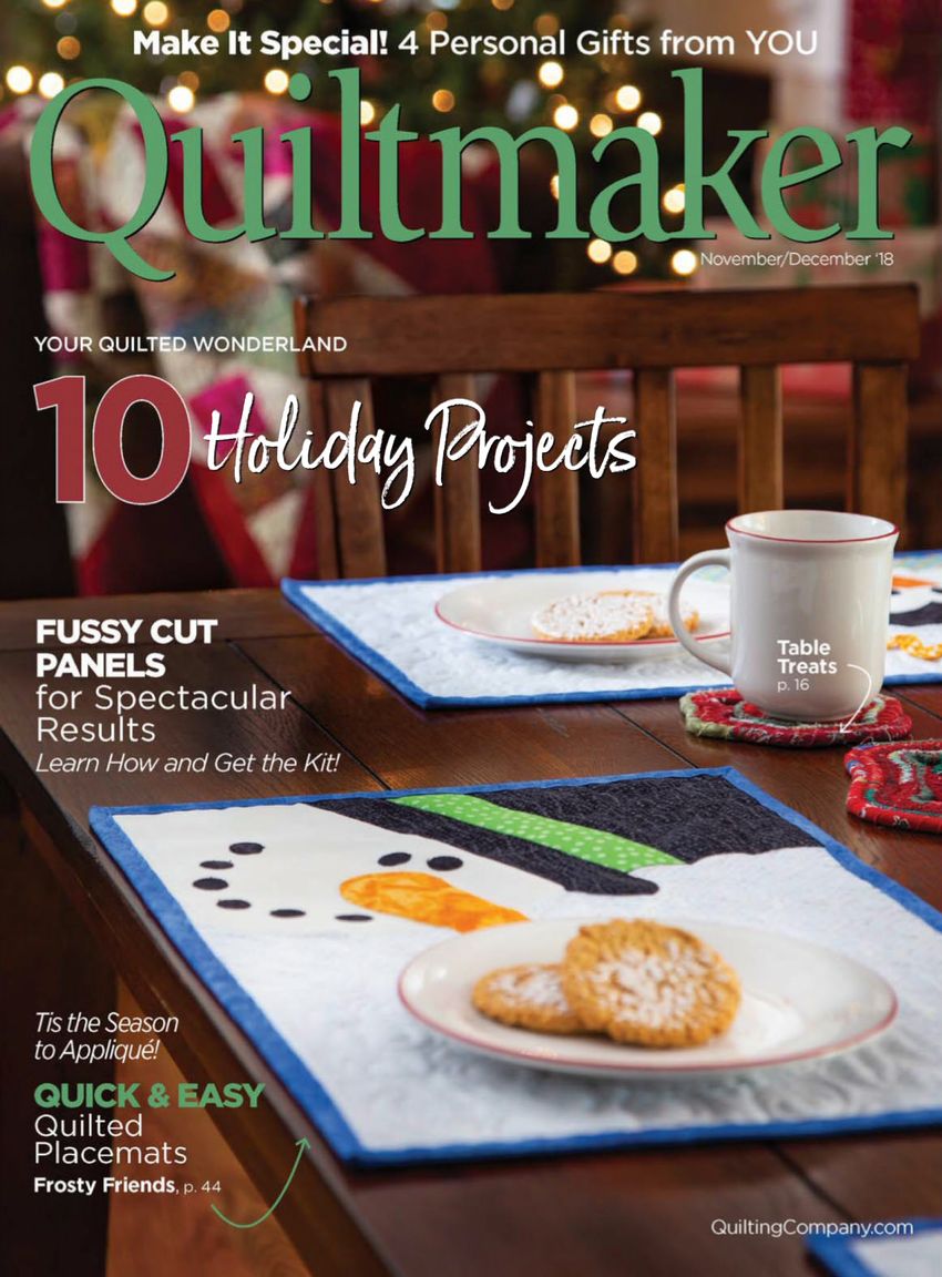 Quiltmaker November 01, 2018 Issue Cover
