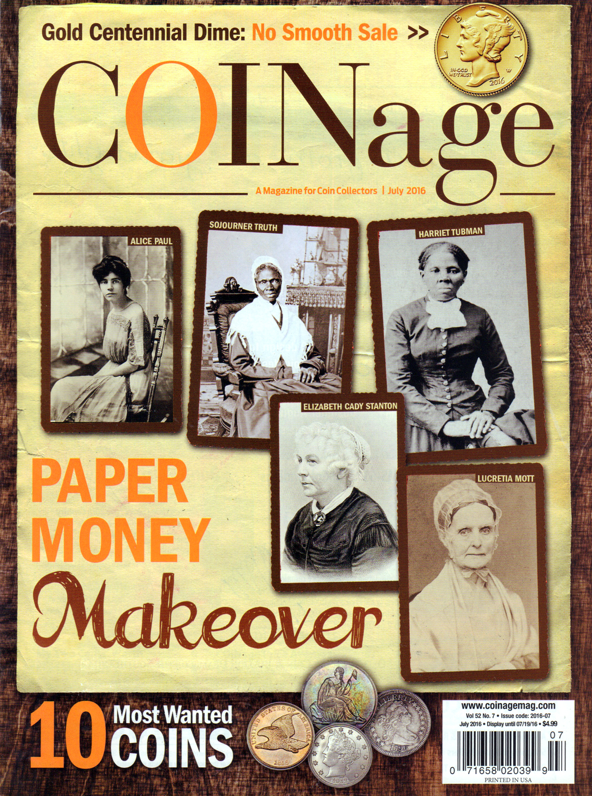 Coinage July 01, 2016 Issue Cover