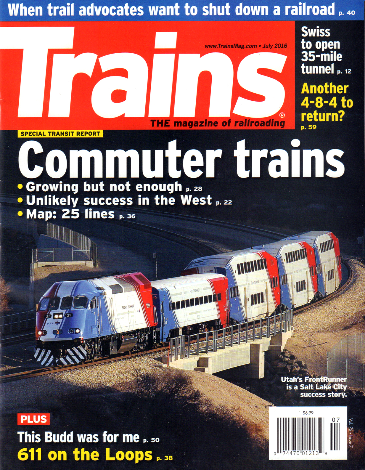 Trains July 01, 2016 Issue Cover