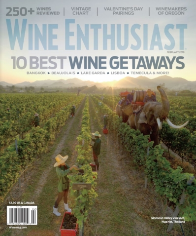 Wine Enthusiast February 01, 2019 Issue Cover