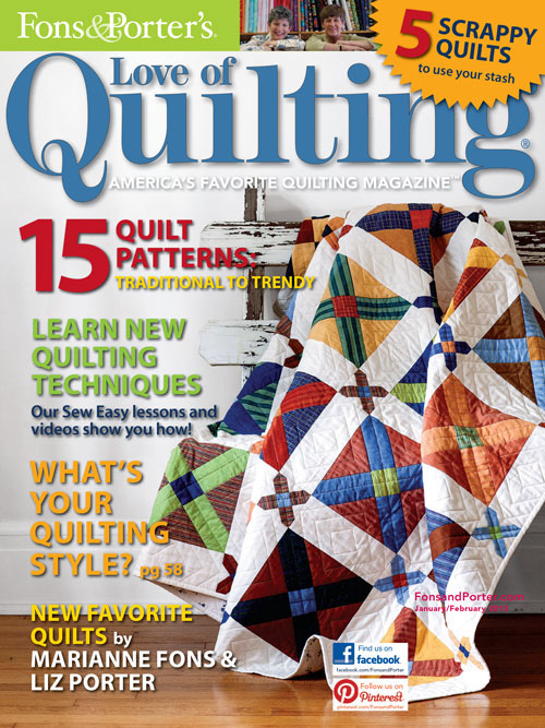 Fons-and-Porters-Love-of-Quilting January 01, 2013 Issue Cover
