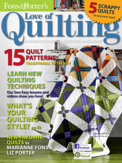 Fons & Porter's Love of Quilting January 01, 2013 Issue Cover