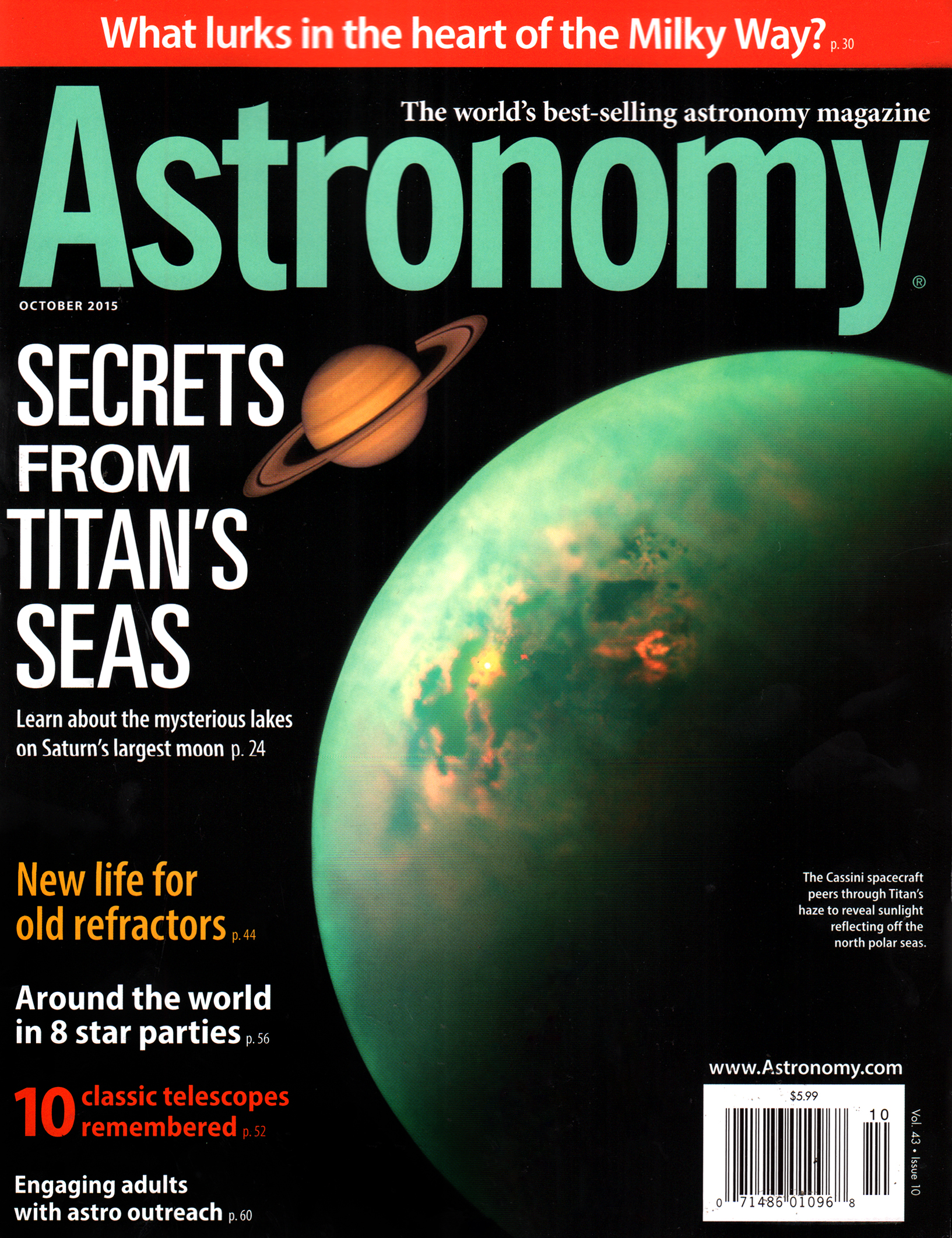 Astronomy October 01, 2015 Issue Cover