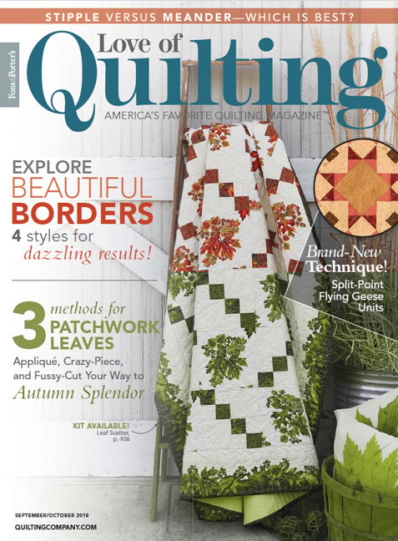 Fons & Porter's Love of Quilting September 01, 2018 Issue Cover
