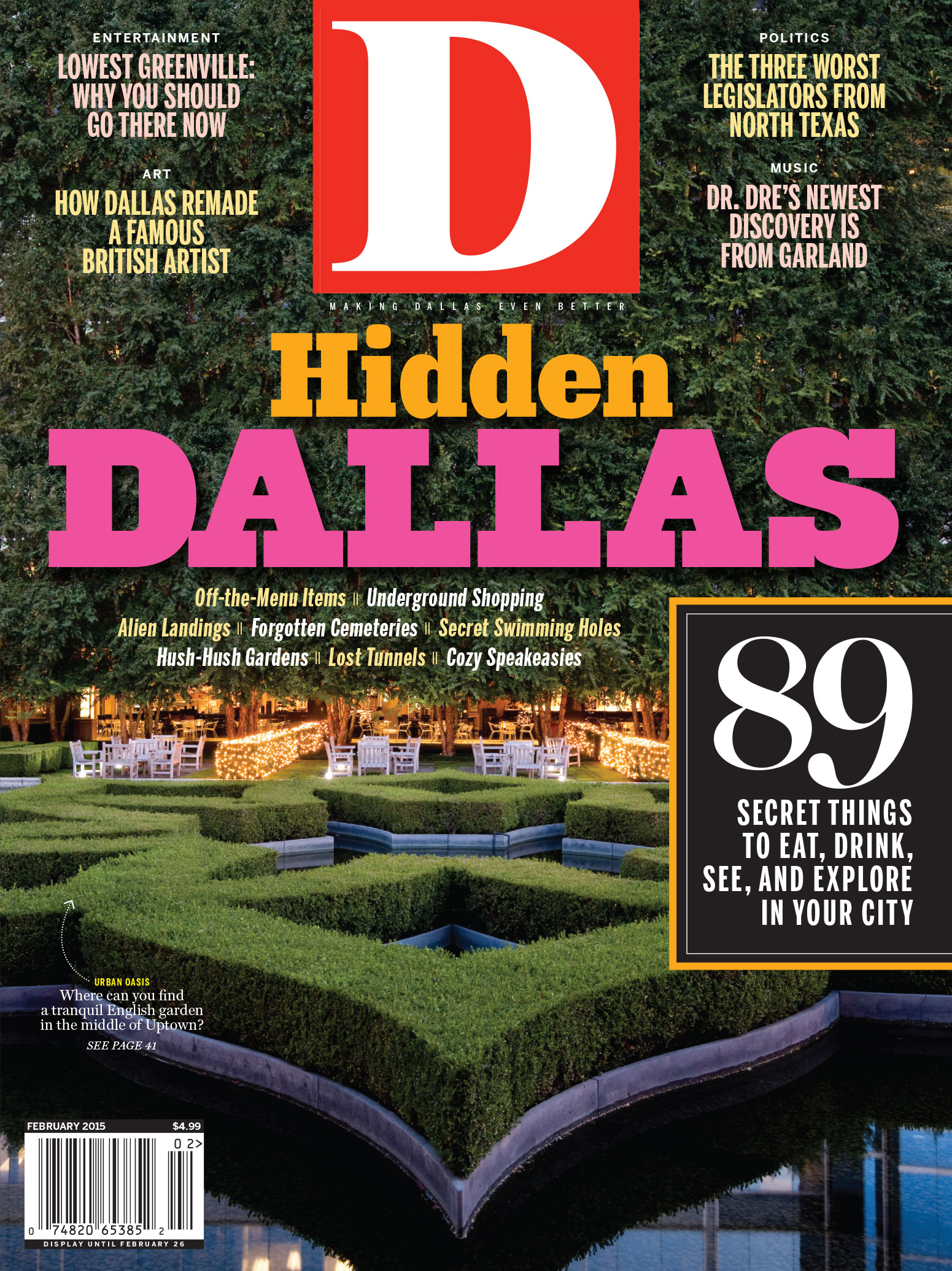 D-Magazine February 01, 2015 Issue Cover