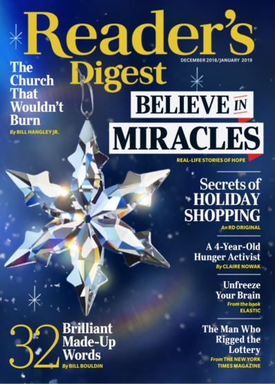 Reader's Digest December 01, 2018 Issue Cover