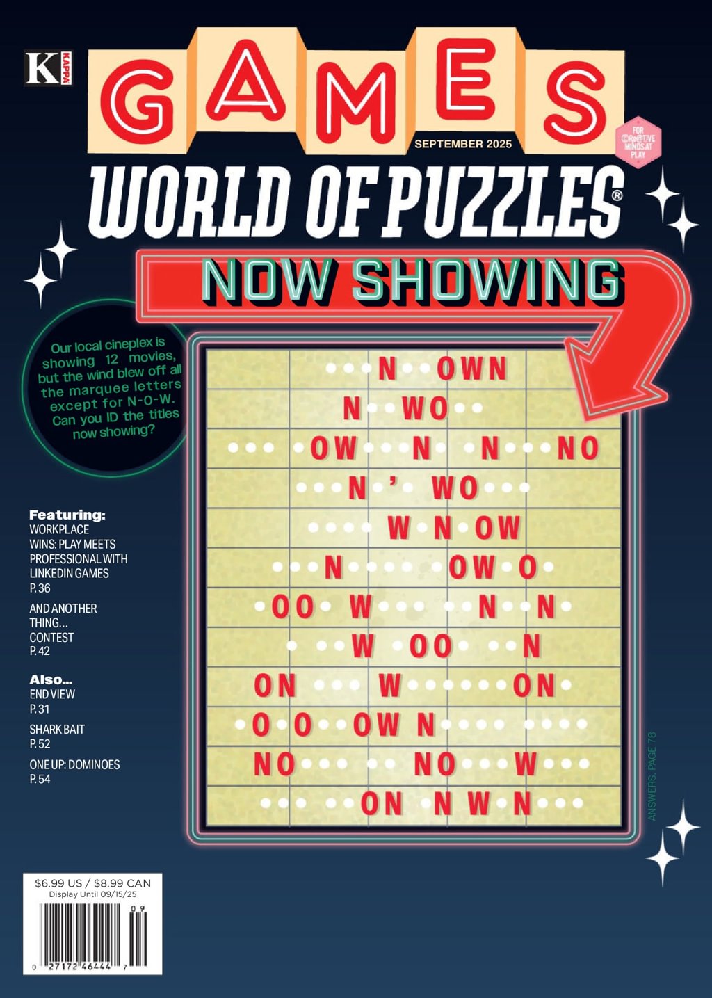Games-World-of-Puzzles September 01, 2025 Issue Cover
