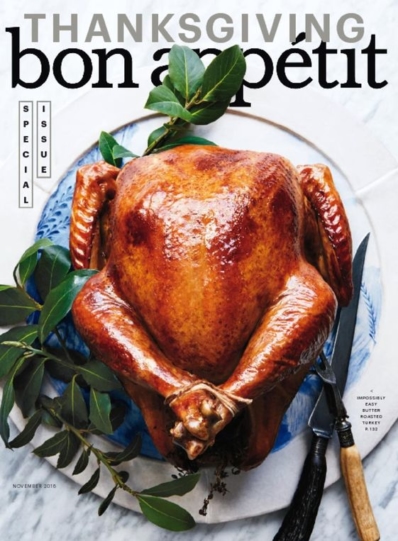 Bon Appétit November 01, 2016 Issue Cover