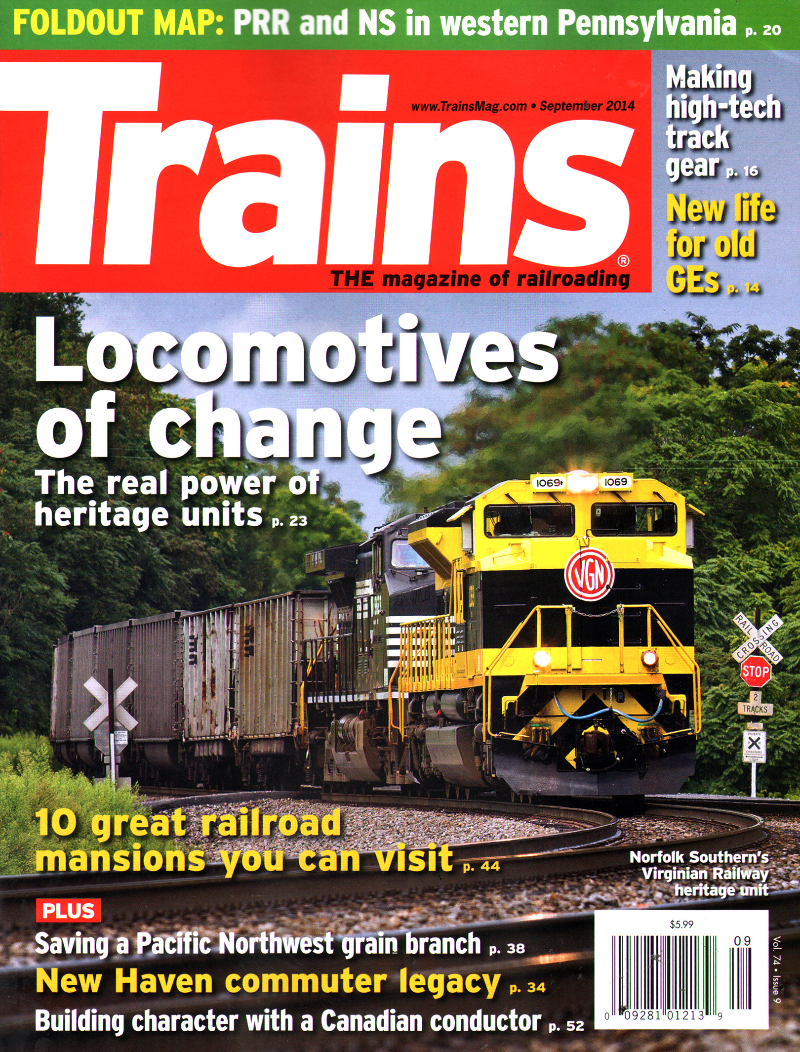 Trains September 01, 2014 Issue Cover