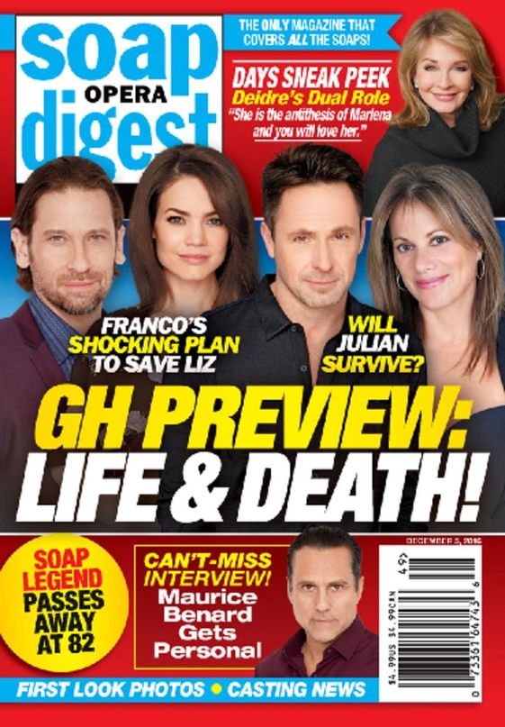 Soap-Opera-Digest December 05, 2016 Issue Cover