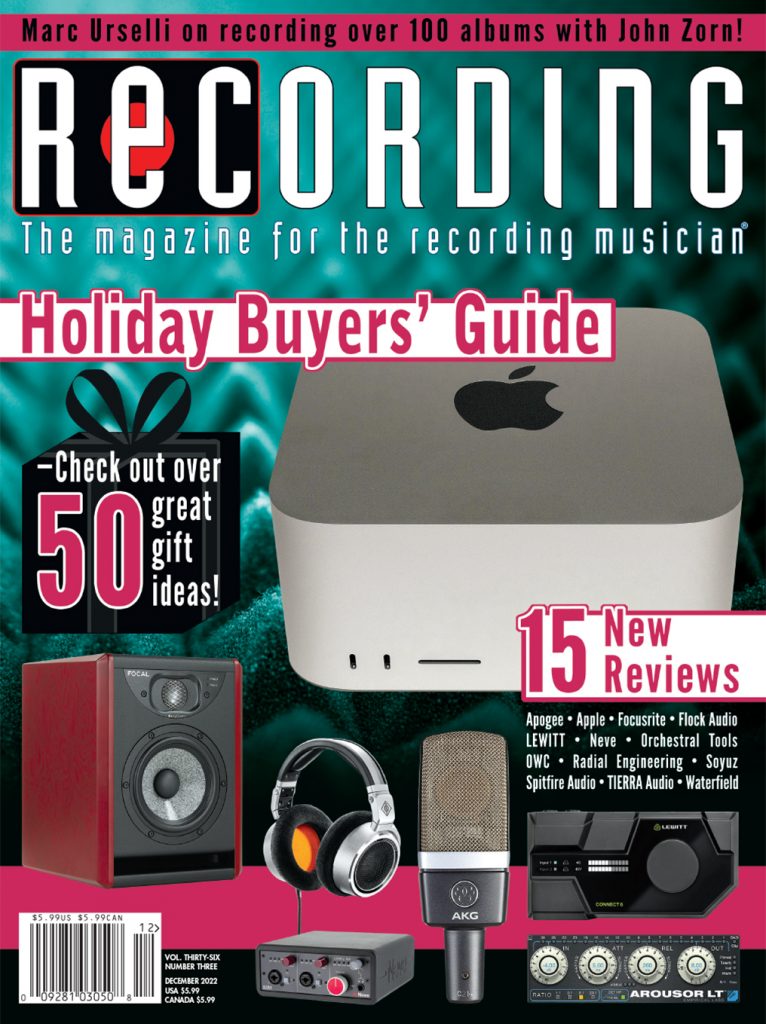 Recording-Magazine December 01, 2022 Issue Cover