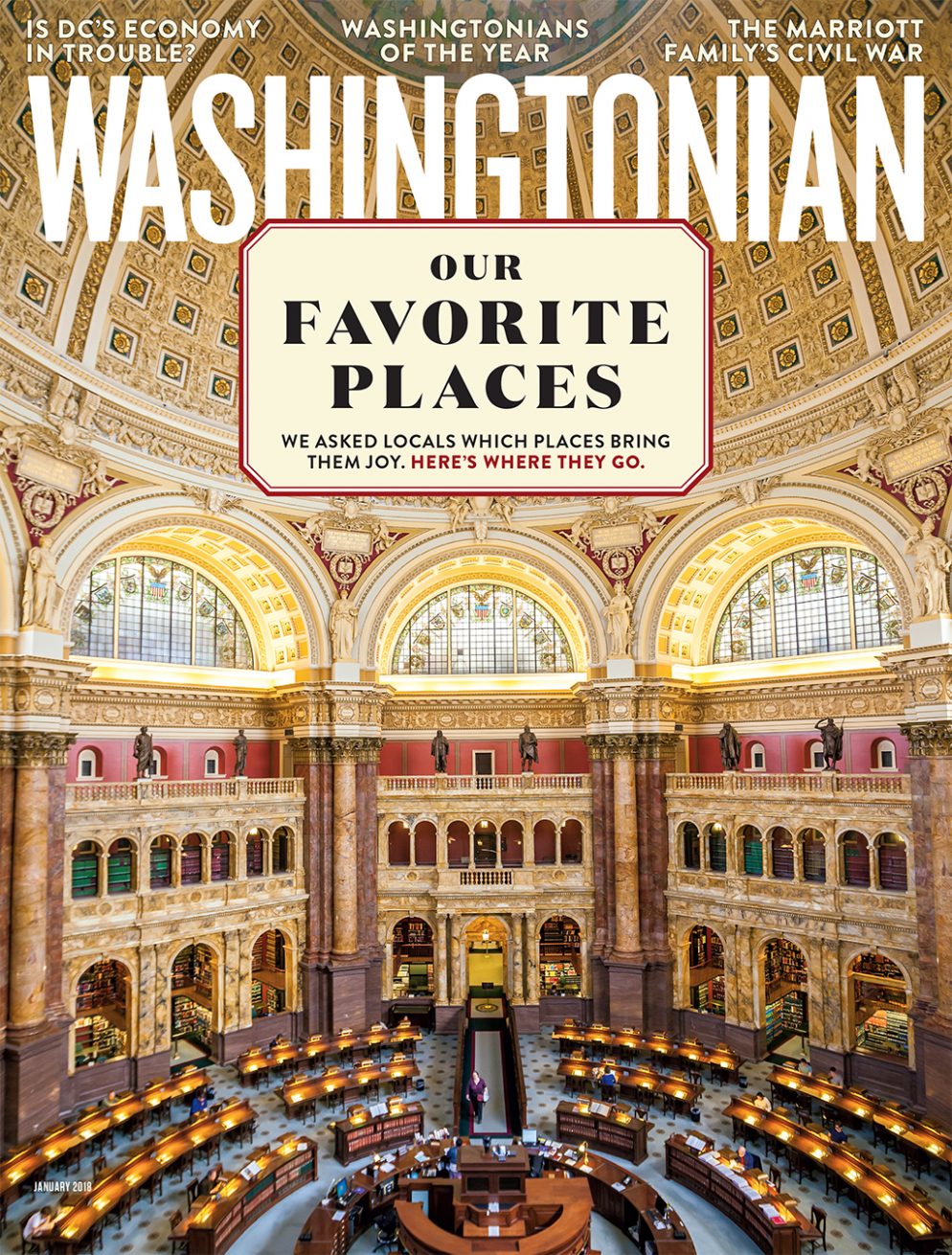 Washingtonian January 01, 2018 Issue Cover