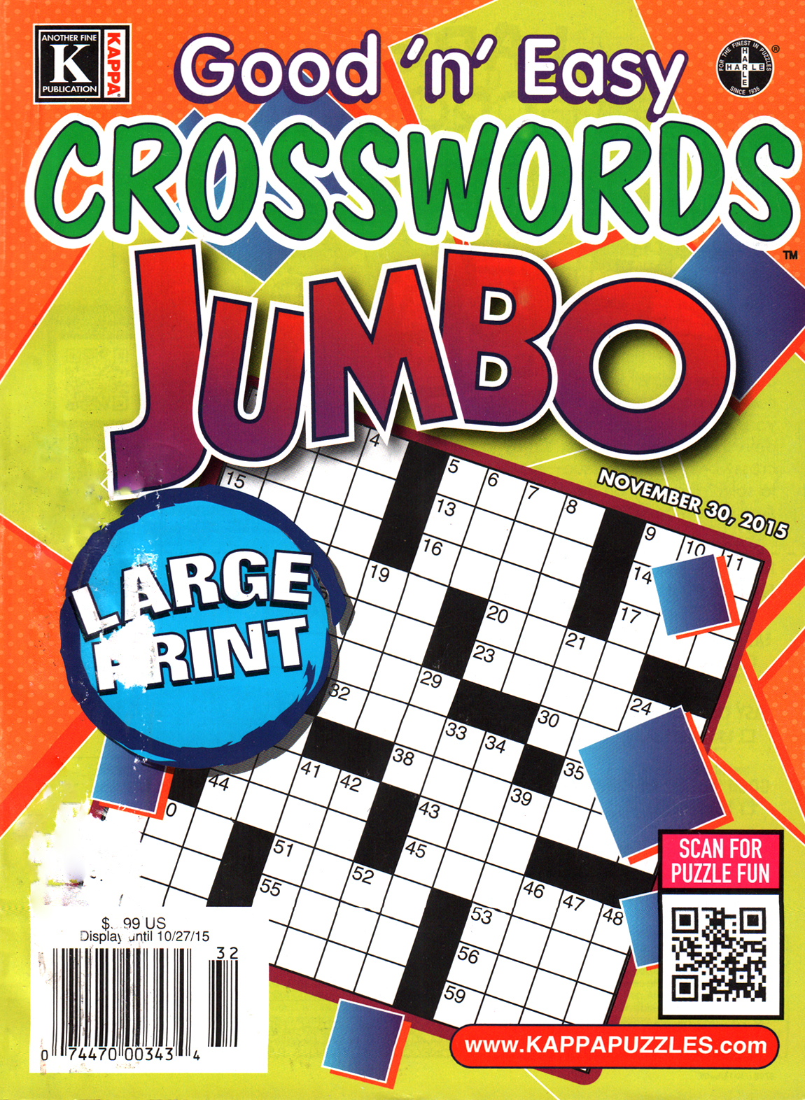 Good-N-Easy-Crosswords-Jumbo November 30, 2015 Issue Cover