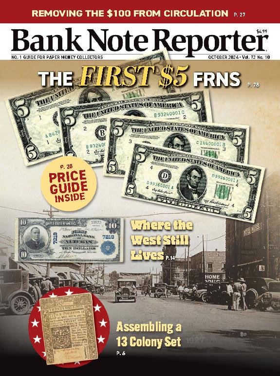 Bank-Note-Reporter October 01, 2024 Issue Cover