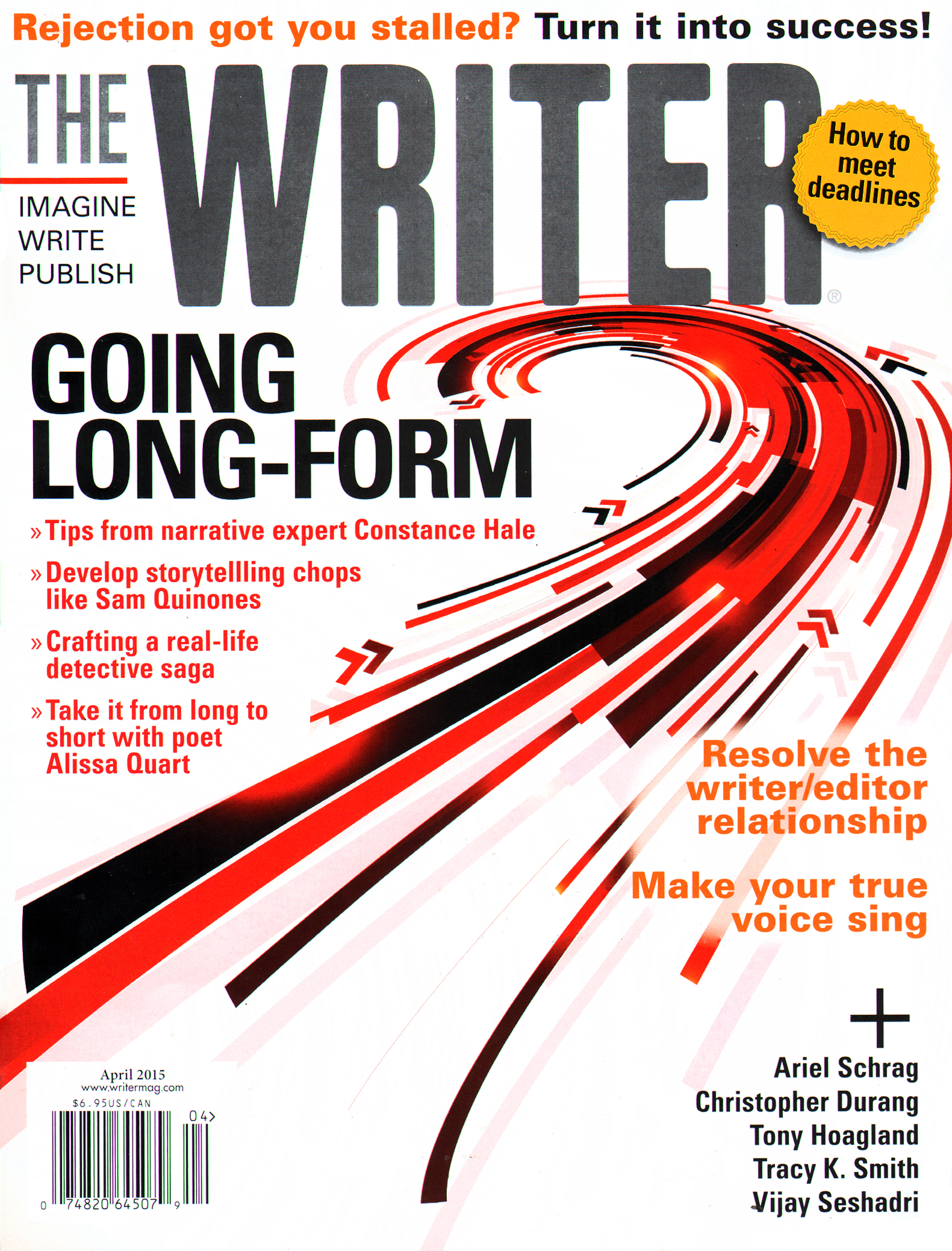 The-Writer April 01, 2015 Issue Cover