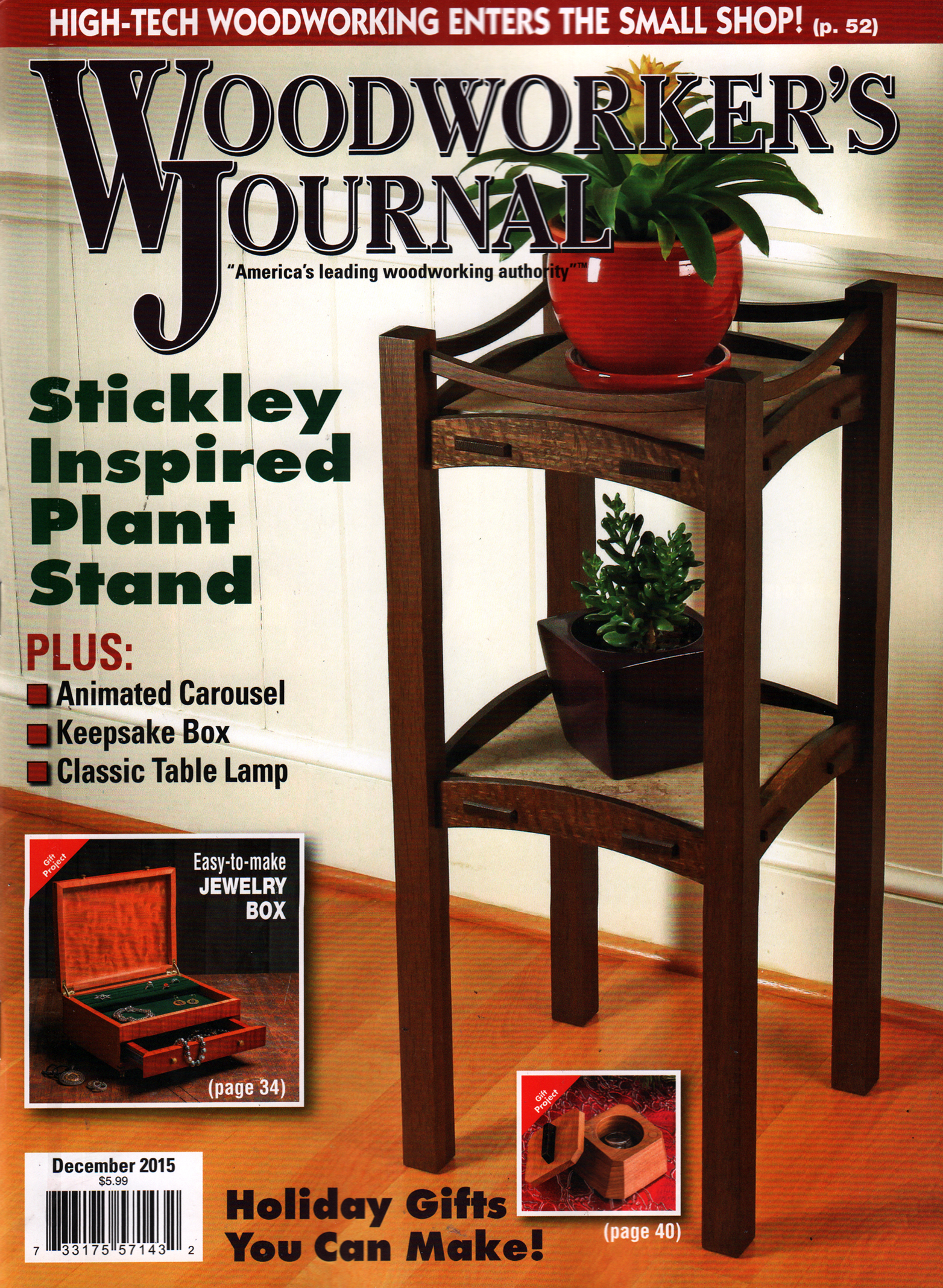 Woodworkers-Journal December 01, 2015 Issue Cover