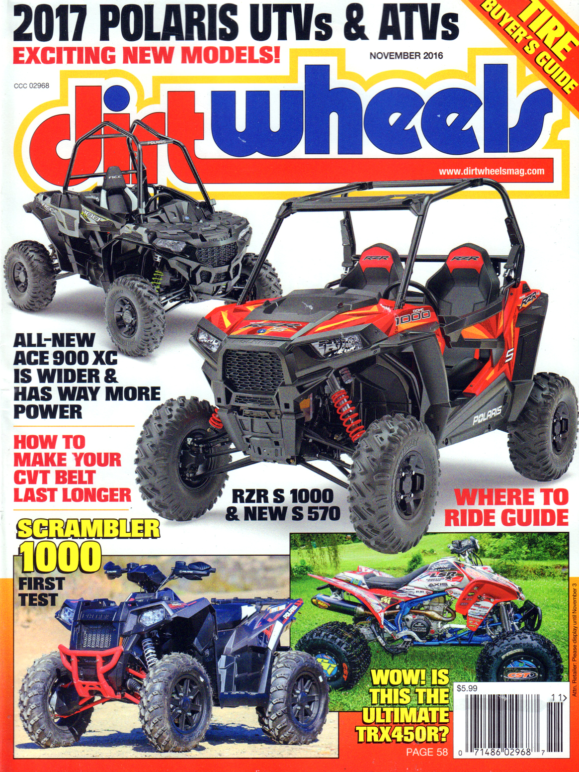 Dirt-Wheels November 01, 2016 Issue Cover