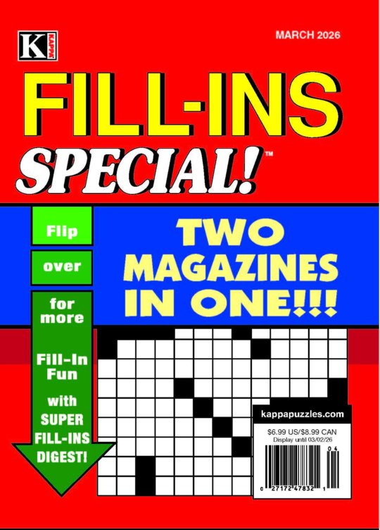 Fill Ins Special March 01, 2026 Issue Cover