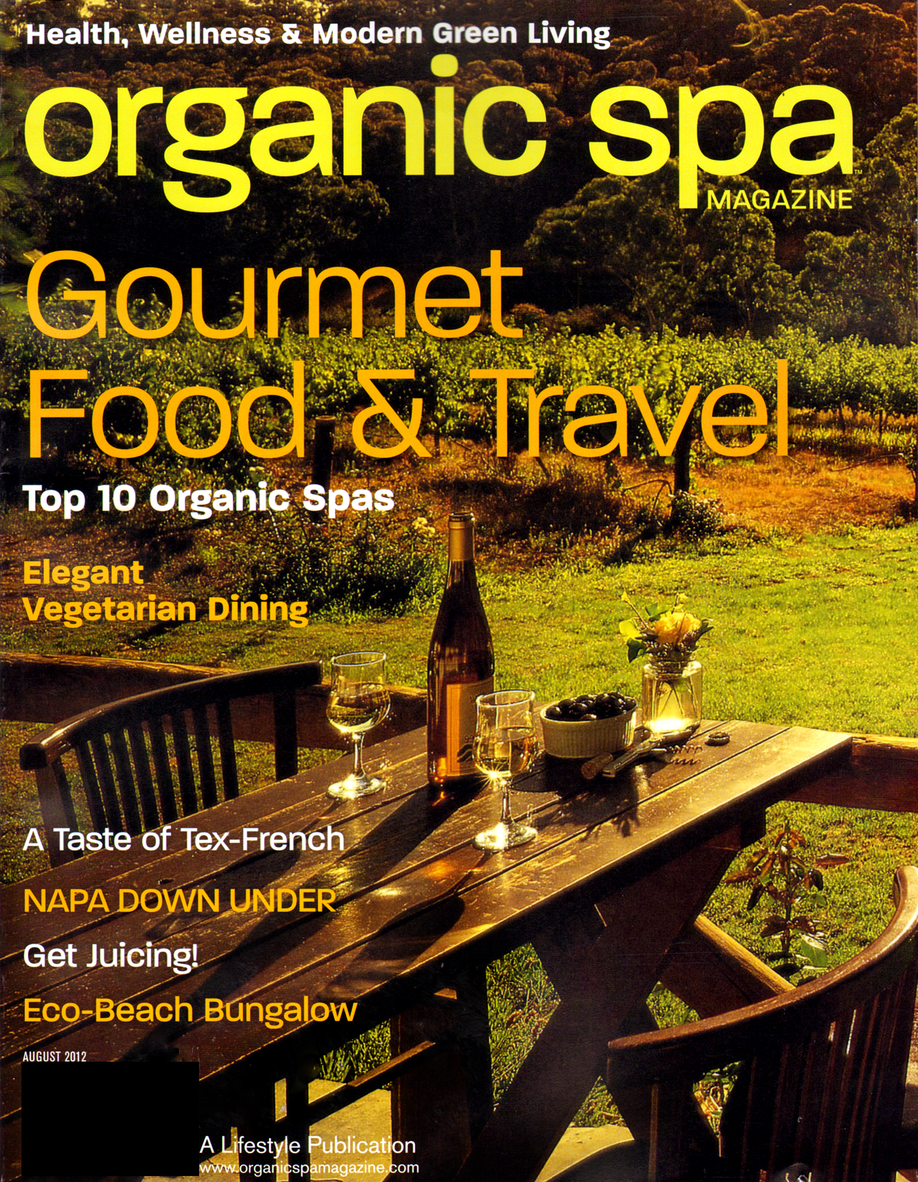 Organic-Spa August 01, 2012 Issue Cover