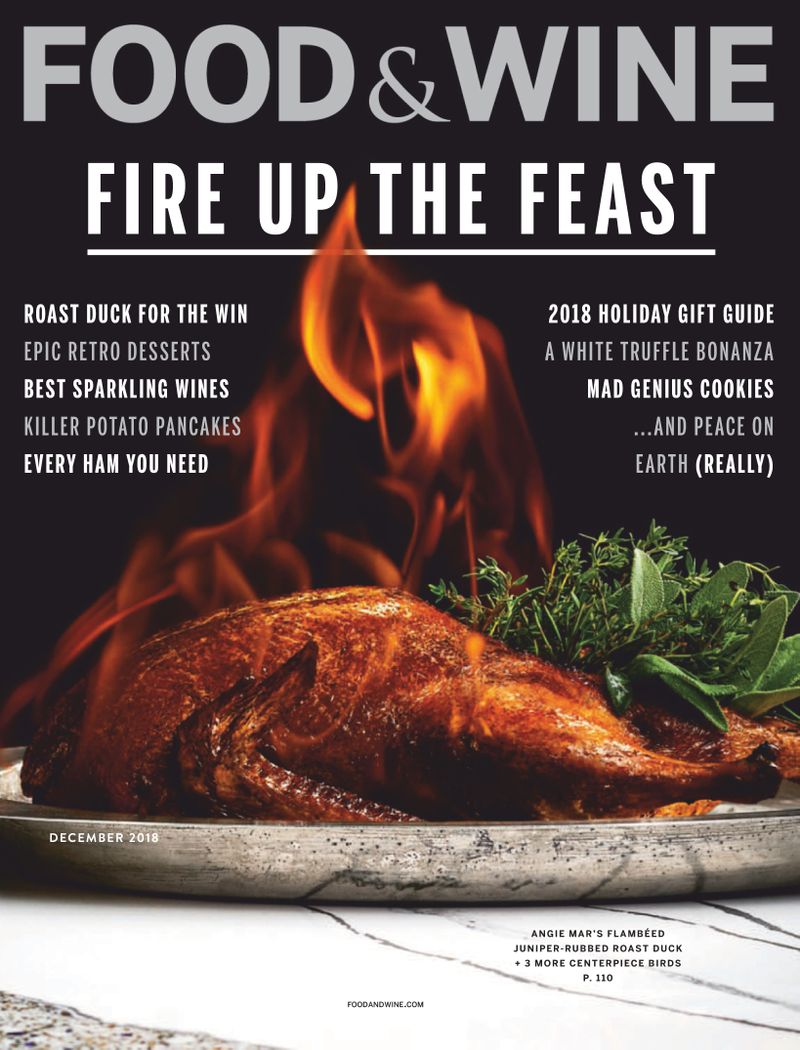 food-and-wine December 01, 2018 Issue Cover