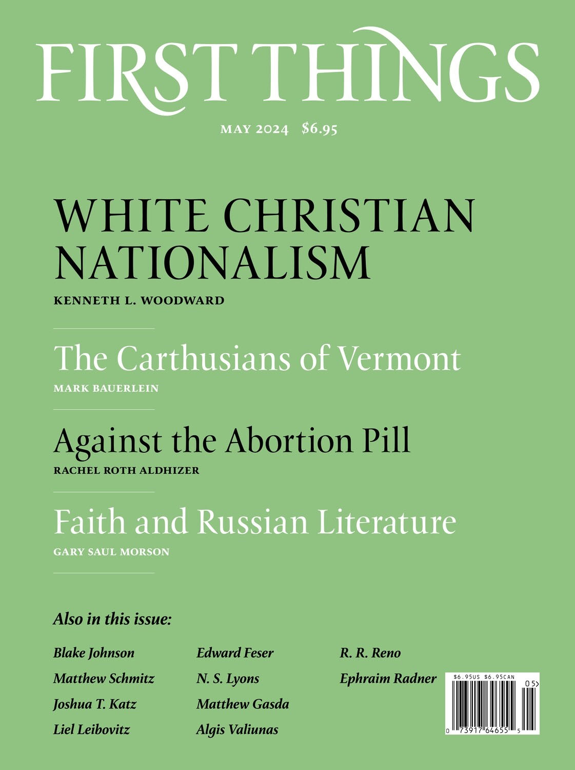 First-Things May 01, 2024 Issue Cover