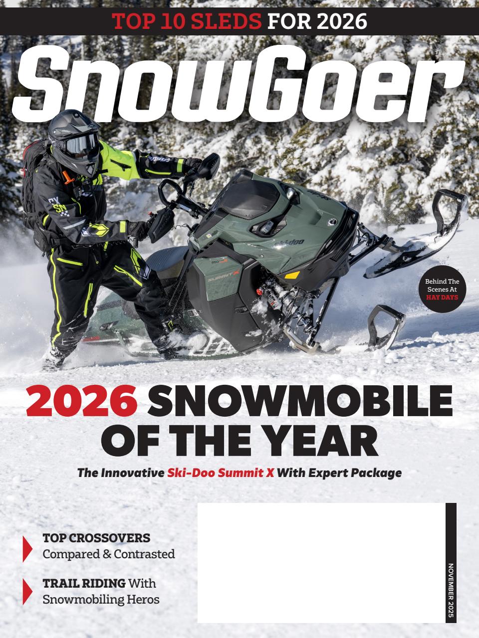 Snow-Goer November 01, 2025 Issue Cover