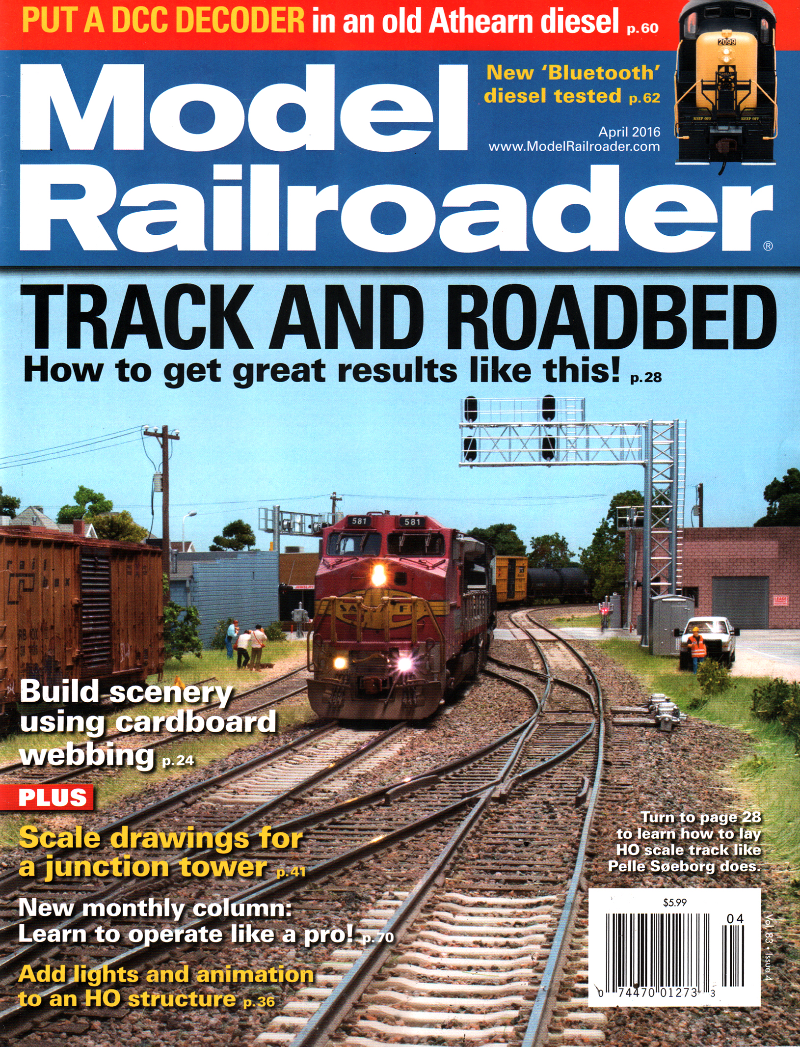Model-Railroader April 01, 2016 Issue Cover